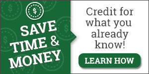 save time and money through prior learning assessment