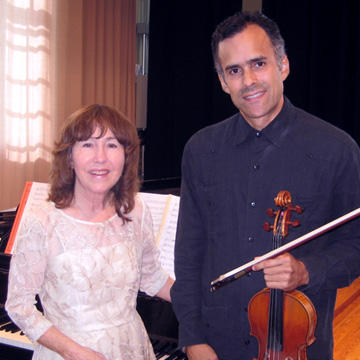 Lopez Tabor Duo, Alfonso Lopez, violinist, and Michelle Tabor, pianist