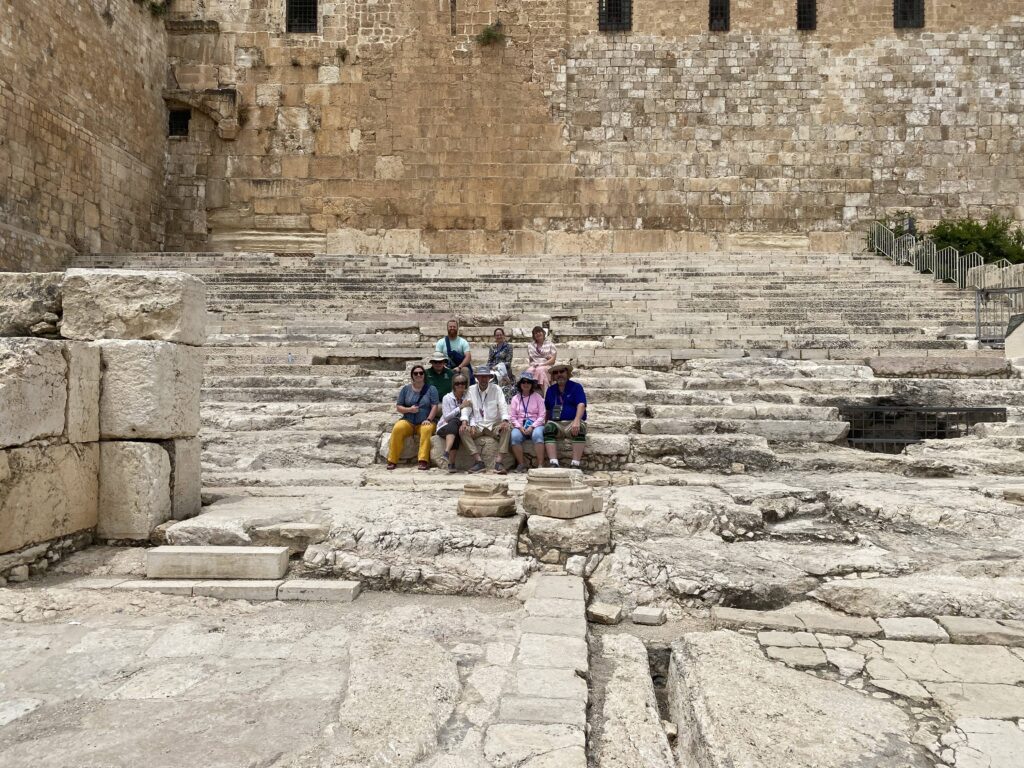 southern steps of temple