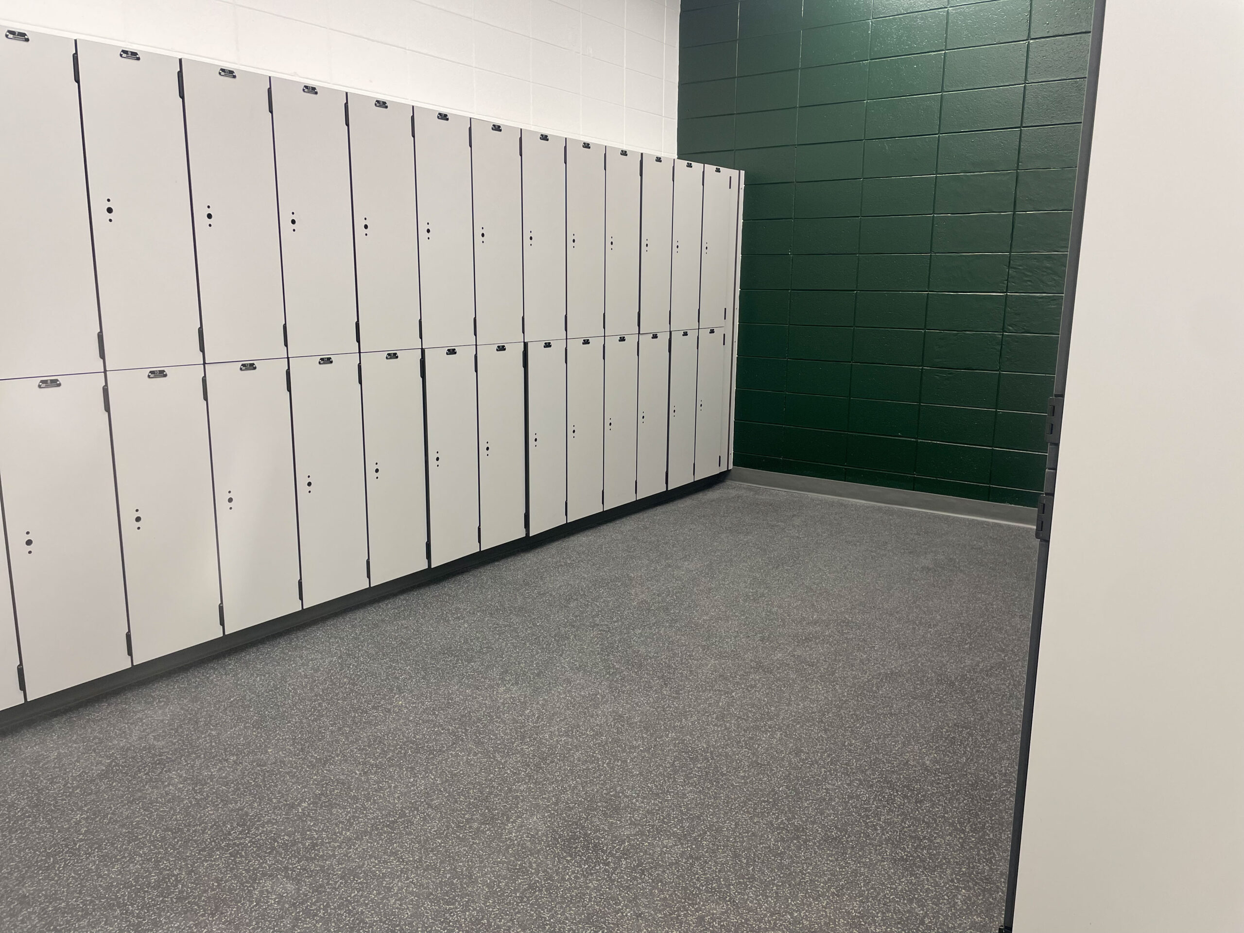 TU women's flag football lockers