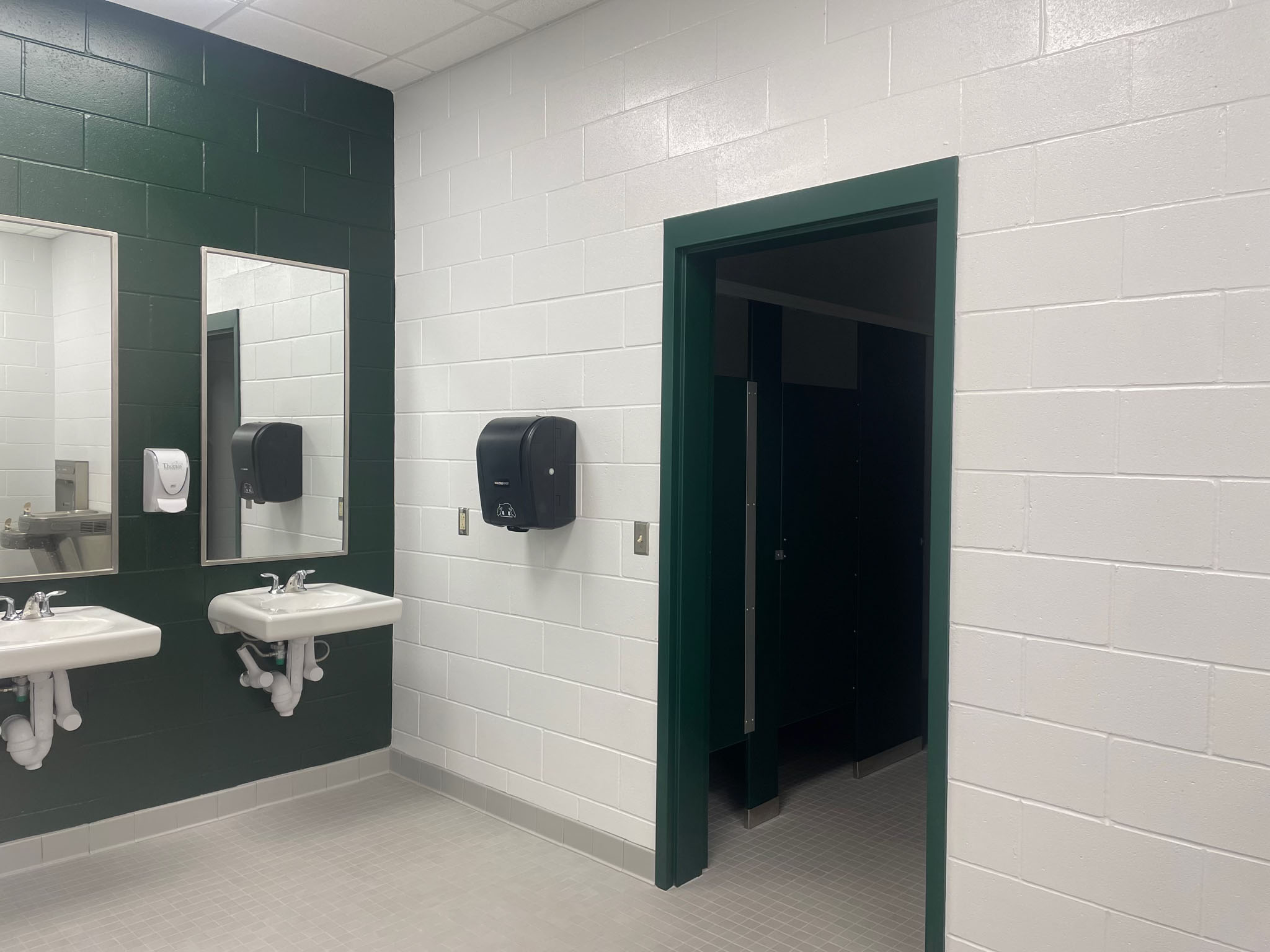 TU women's flag football locker room